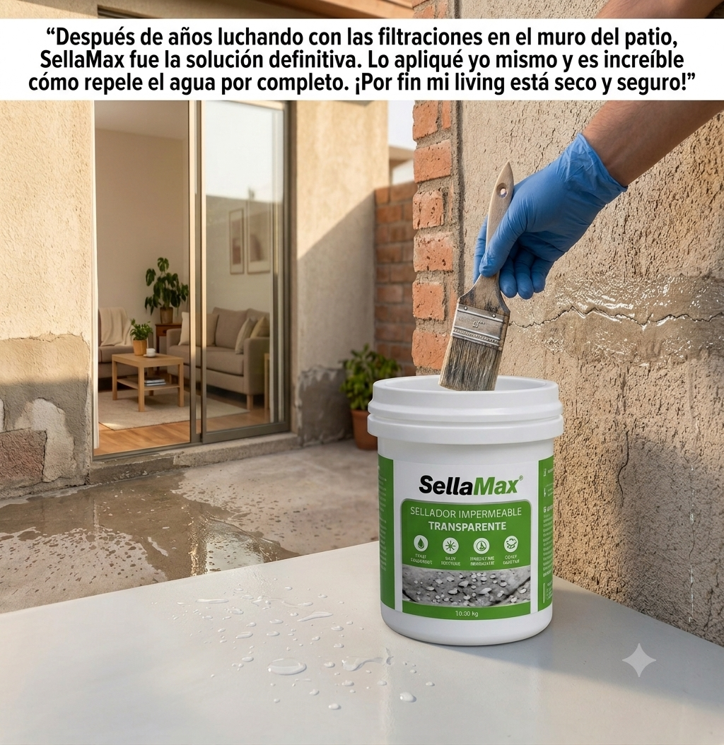 Sellador impermeable transparente