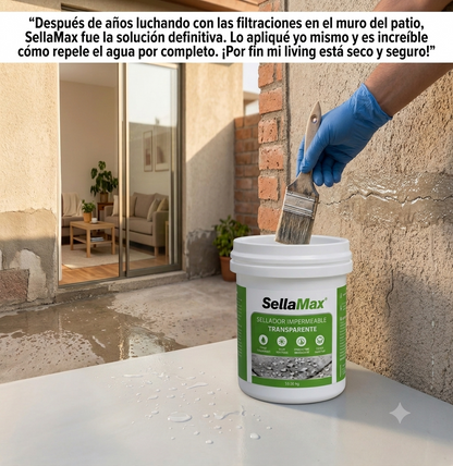 Sellador impermeable transparente