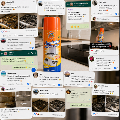 AeroClean - Desengrasa campanas y encimeras rápido